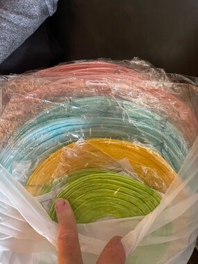 Pastel Party Lanterns in Pink, Blue, Yellow & Green